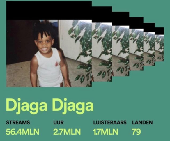 Djaga Djaga pakt tientallen miljoenen streams vanuit de bajes